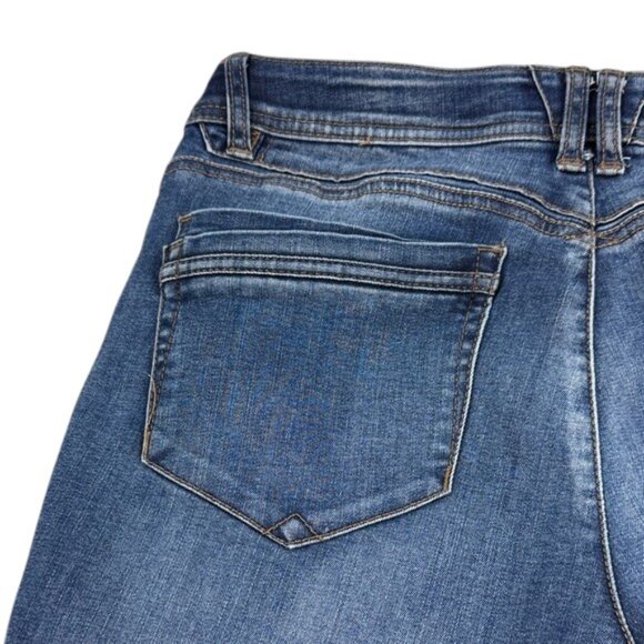 Democracy Jeans Women’s Size 10 “Ab” Technology Distressed Mid Rise Stretch - Picture 4 of 11